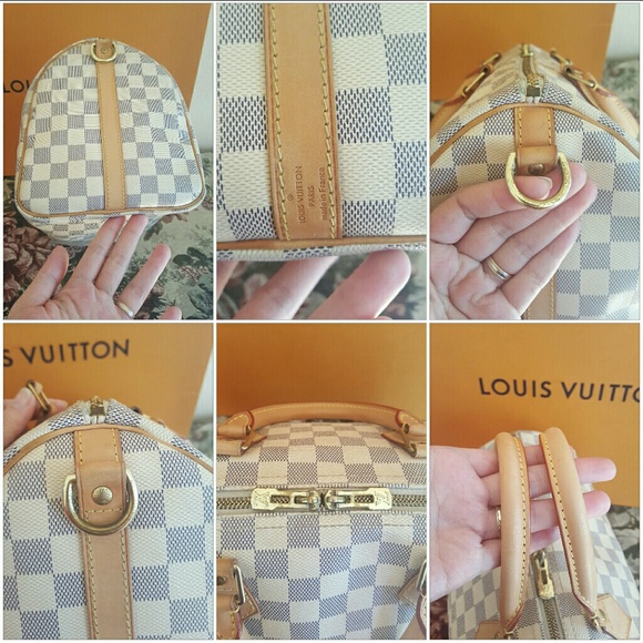 Authentic Louis Vuitton Speedy 30 Azur Bandouliere - Picture 4 of 7